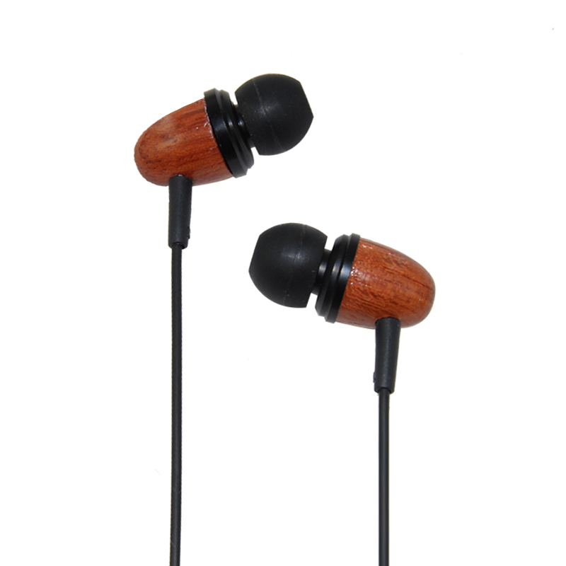 OEM-W102 2014 ECO-friendly high end wood earphone