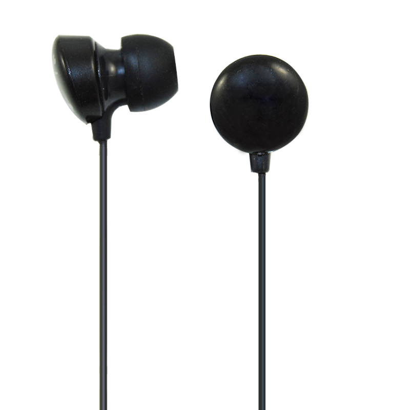OEM-M120 Small simply black earphone in American style