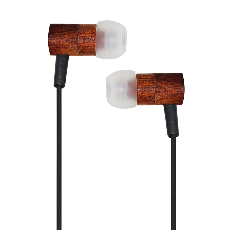OEM-W116 wood earphone with speaker