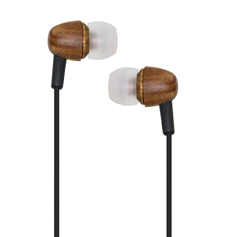 OEM-W111 handsfree In-ear cheap wood earphone