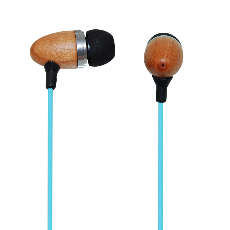 OEM-W126 wood earphone for kinds of mobile