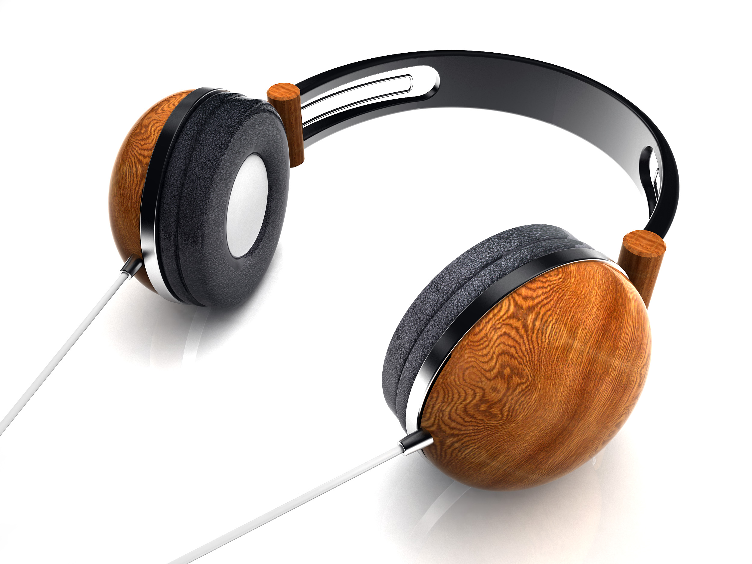 BS-3D108 wooden headphone over the head for PS3