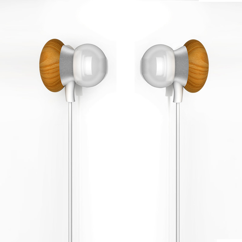BS-3D101 customized wood earphone with good quality