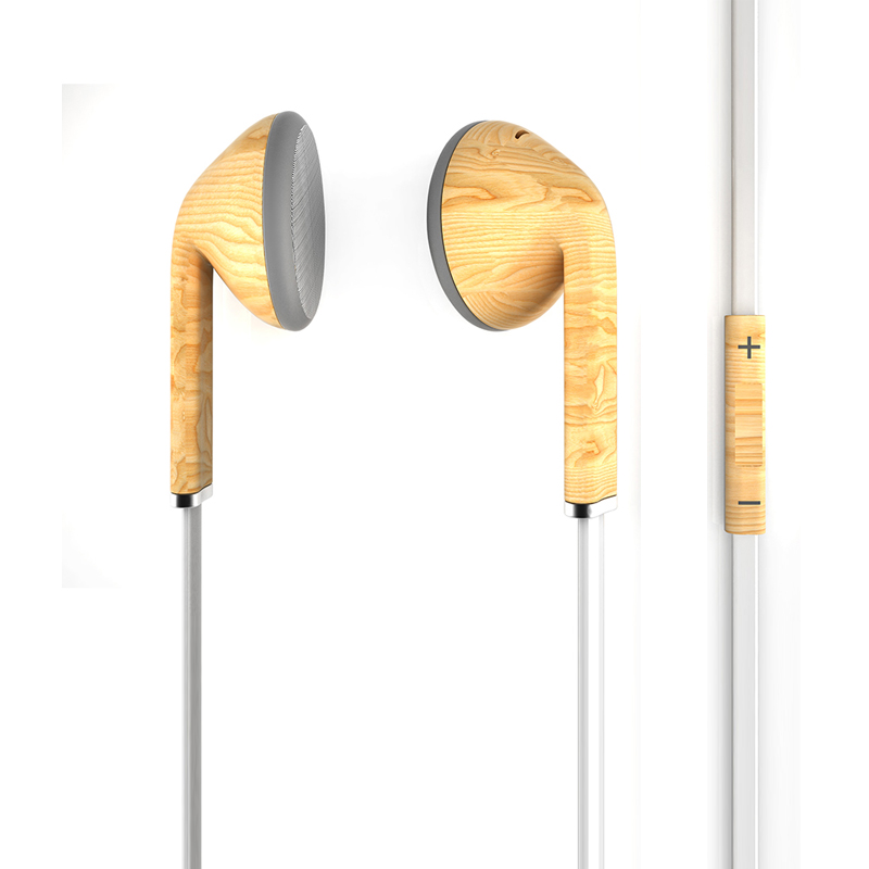 BS-3D103 iphone earphones wooden earphones