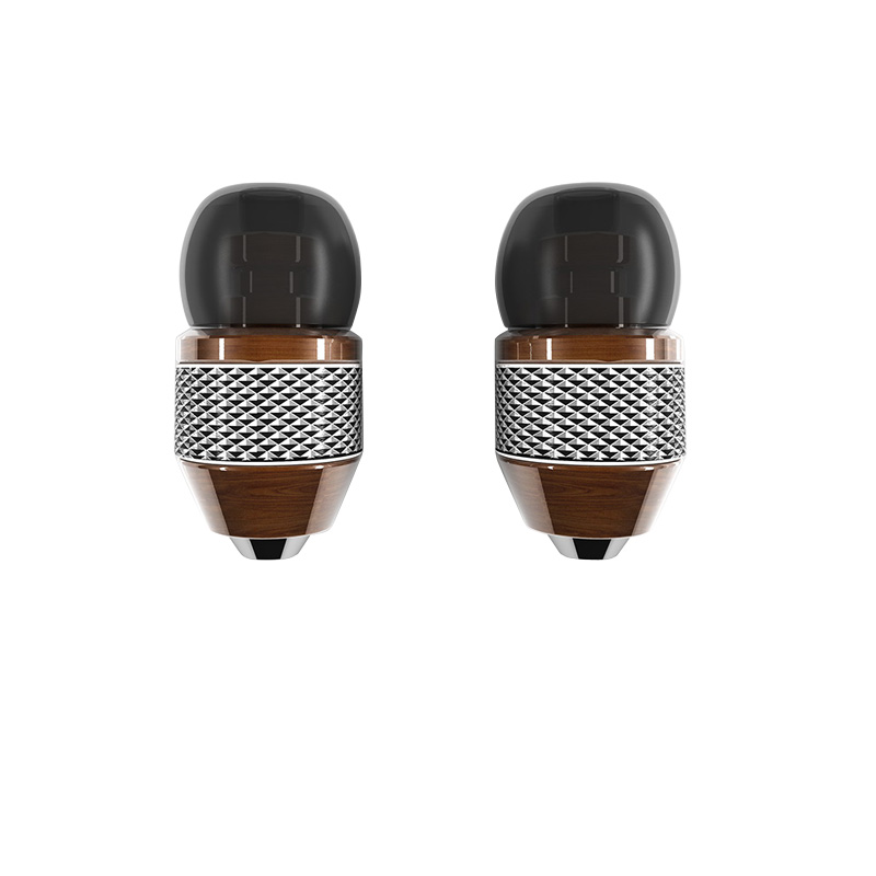 BS-3D105 special design metal wooden earphones