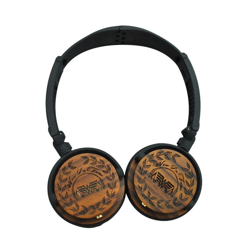 OEM-W141 New Creative 3.5mm Wooden Stereo Headphones