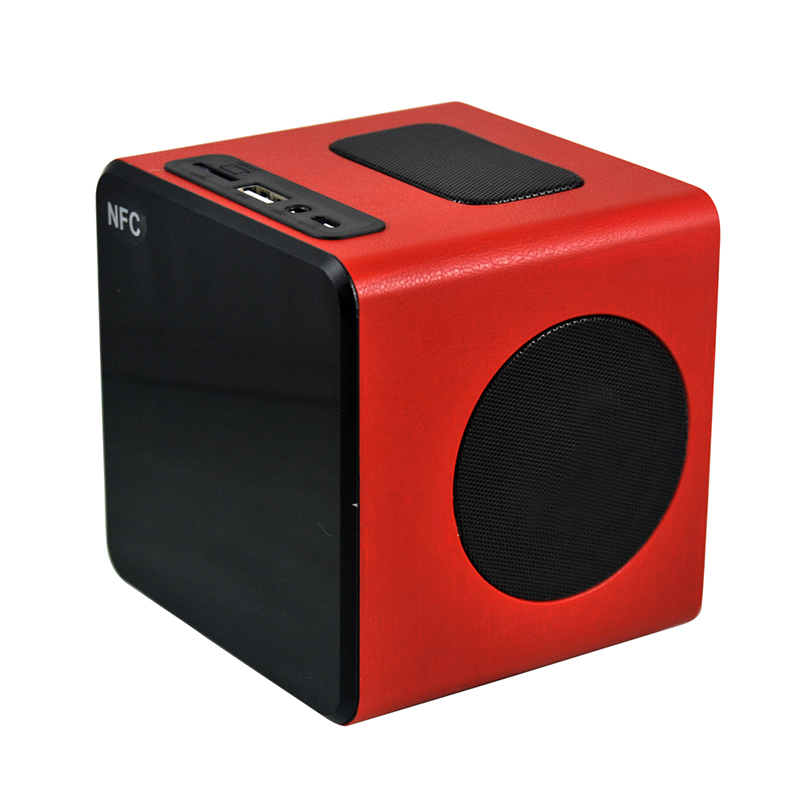 OEM-S100 Hot selling wooden NFC portable mini bluetooth speakers