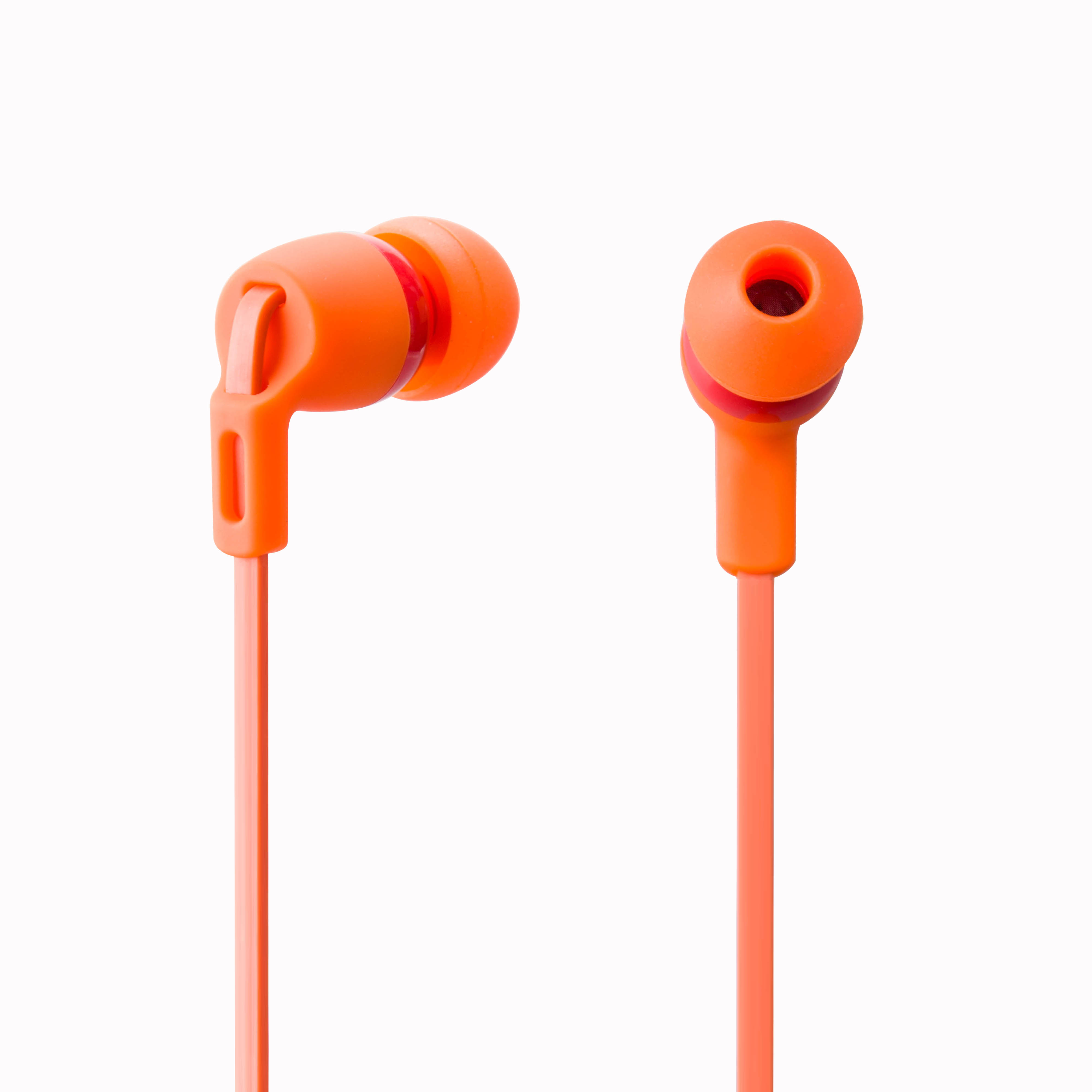 OEM-E167 Orange color plastic in ear earbuds