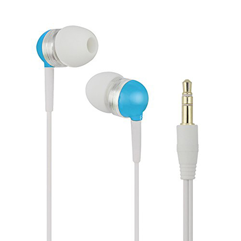  Beautiful blue earphone in ear earbuds
