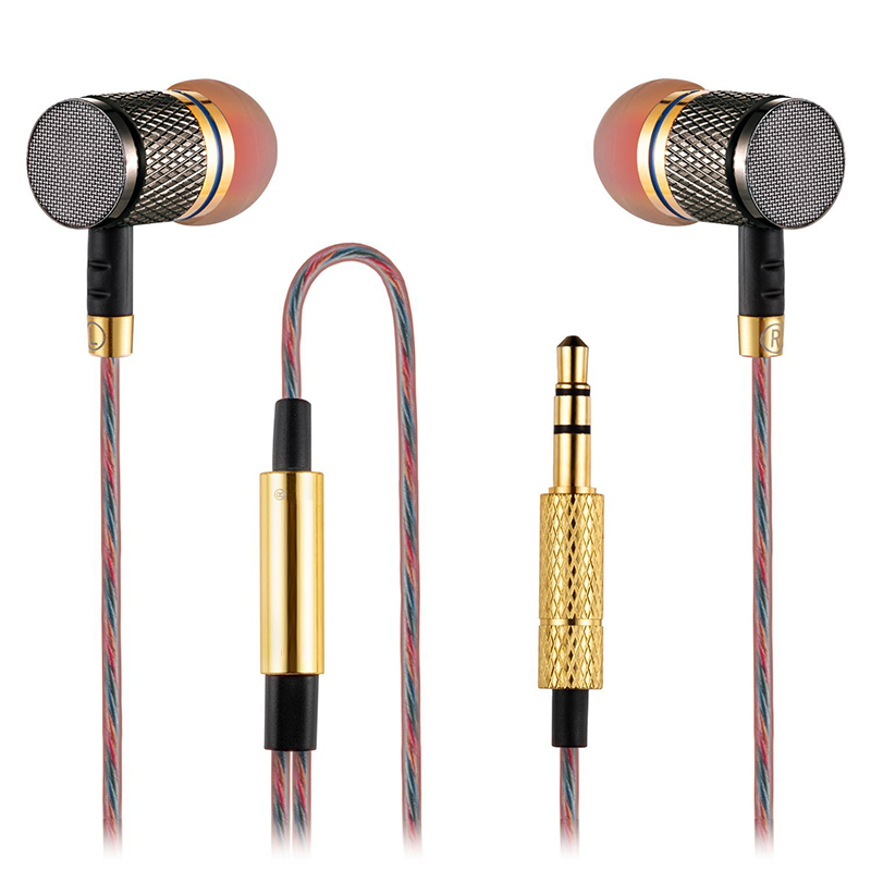 New design stereo metal in-ear earphone earbuds